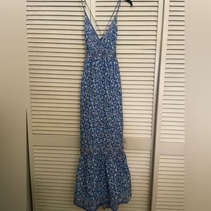 Vineyard vines Women’s blue & white maxi dress